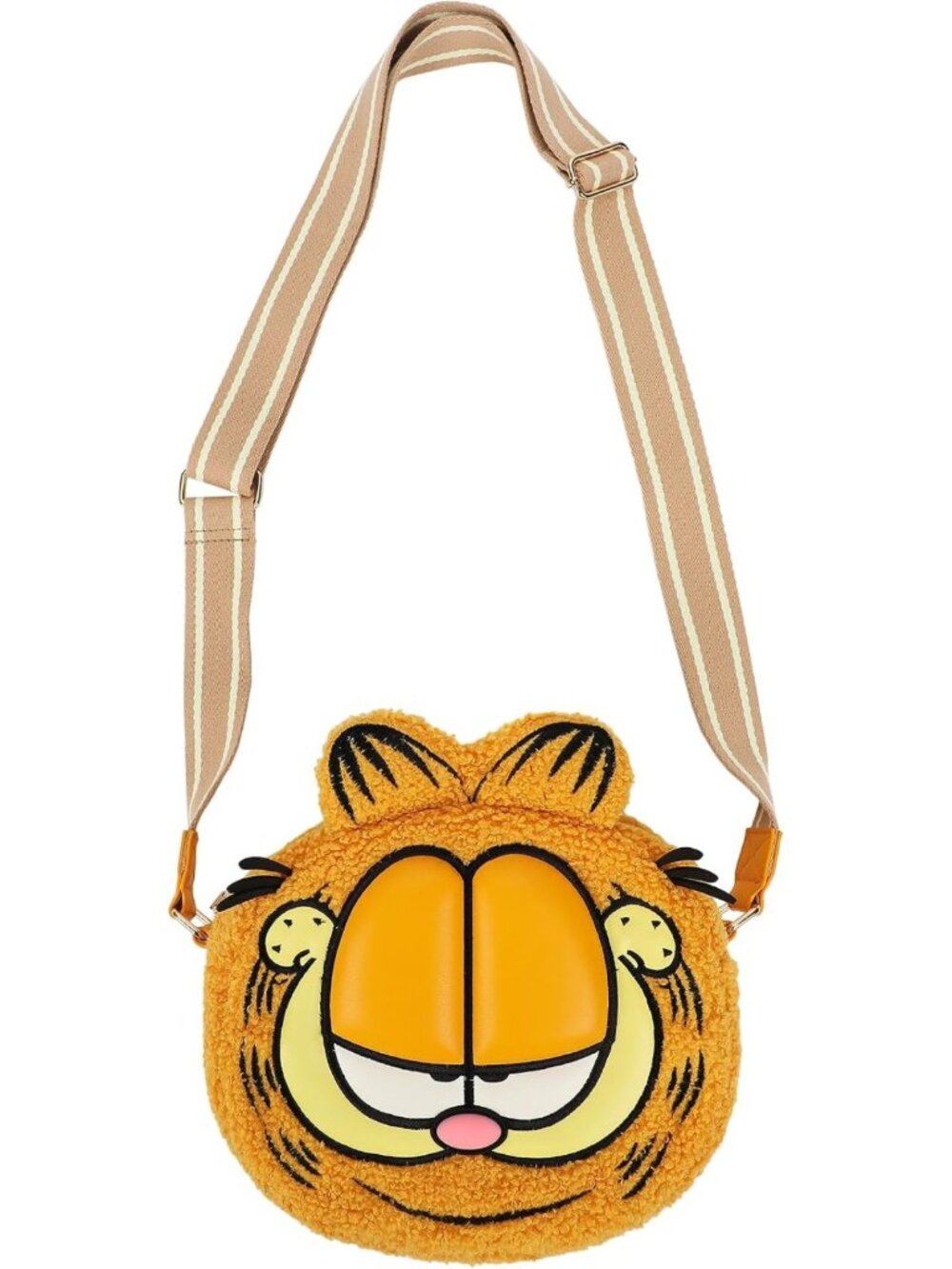 3D Garfield Plush Crossbody Bag for Women - Cute Character Handbag, Fun